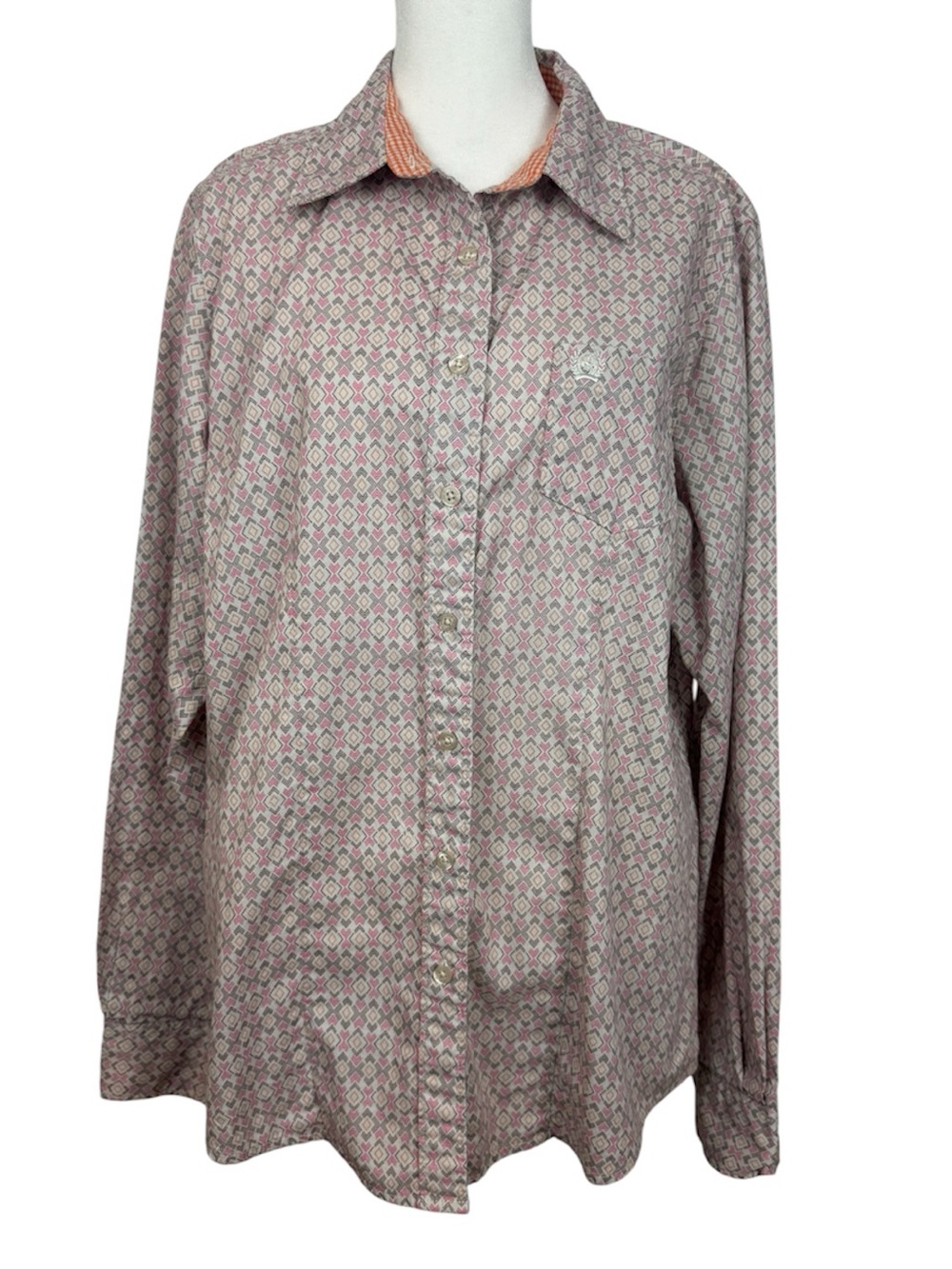 Cinch Women’s 100% cotton button-up long sleeve western shirt size XL